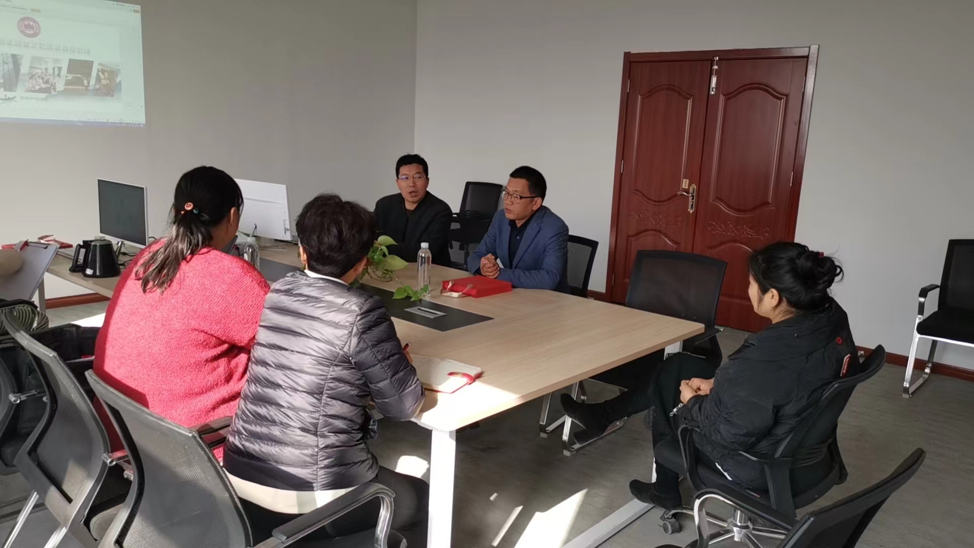 蕪湖市家政協會領導陶總蒞臨山水家政指導業務發展